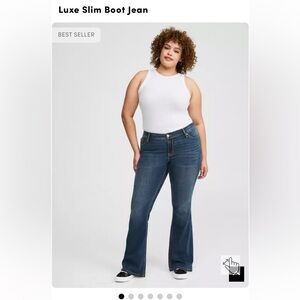 Torrid luxe slim boot jeans size 20